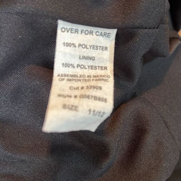 Windsor Black Silver Fit & Flare Mini Dress Juniors 11/12 Sleeveless Rhinestone - Picture 8 of 10